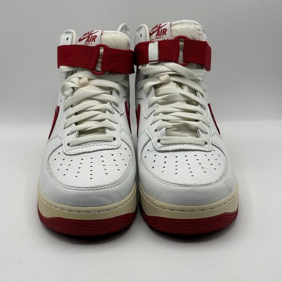 Nike Air Force 1 High NAI-KE White Univ Red 2015 Size 9 - Picture 11 of 16
